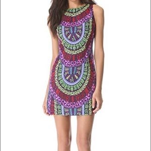 MARA HOFFMAN MEDICINE WHEEL PRINTED OPEN BACK DRESS
